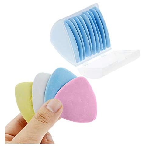 Tailors Chalk Triangle Tailor's Fabric Marker Chalk-Triangle Chalks for Tailoring, Sewing, Quilting, Crafting, Notions, Fabric Marking-Sewing Notions & Accessories (10 Pieces.4 Colors) (Blue) Cover