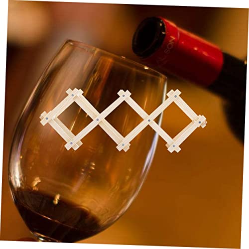 Soporte para botellas de vino de madera plegable para 5 botellas miniatura 3