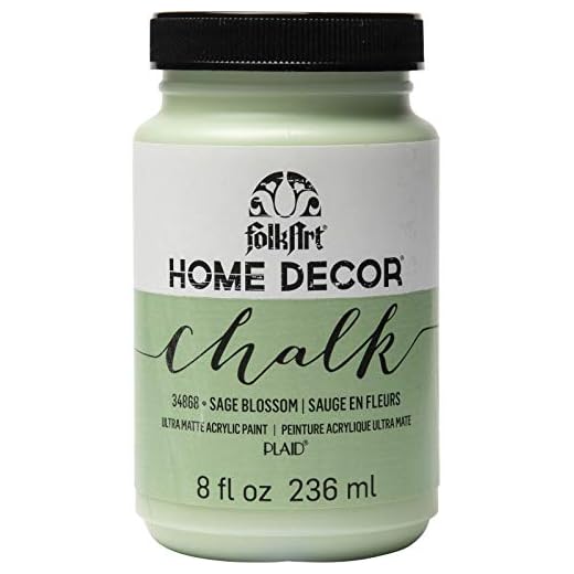 FolkArt Home Décor Chalk Finish Acrylic Paint, 8oz, 8 ounce, Sage Blossom
