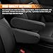 UHANBUT 2PCS Car Front Seat Armrest Covers, Soft Elastic Fabric Car Armrest Protectors Replacement, Universal Comfortable Vehicle Interior Arm Rest Accessories for Cars, SUVs, Trucks (Black)