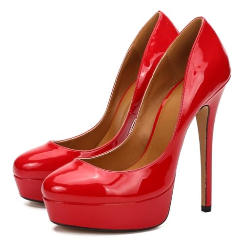 Image of MAIERNISI JESSI Unisex Men's Women's Platform Pumps, Stiletto High Heels, Party Dress Shoes