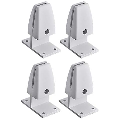 Sneeze Guard Support Clamp Desk Divider Clamps Privacy Panel Bracket Holder,Screen Partition Clip Aluminum Adjustable Mount Office Partition Clamp Perspex Screen Fixings,Sneeze Guard Clamp,C,4pcs Cover