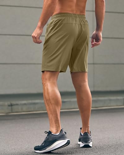 Image of G Gradual Men's Athletic Running Shorts with Zipper Pockets Quick Dry 7 inch / 5 inch / 9 inch Workout Gym Shorts for Basketball Hiking