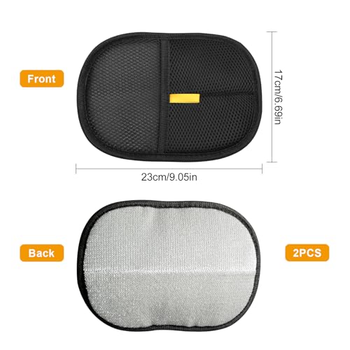 1 Paar Fell Magnet Handschuhe, Fellhandschuhe Größer und Dicker, Tierhaarentferner Handschuhe für Katzen und Hunde, Glattes Fell und Sanfte Massage
