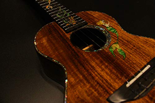 Mr.mai Mermaid Ukulele Tenor Solid Koawood Handcraft 4 Strings Guitar Gloss Finish #TOP4