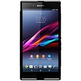 Amzer AMZ95976 Dual Tone TPU Hybrid Skin Fit Case Cover for Sony Xperia Z Ultra XL39h - Retail Packaging - Black