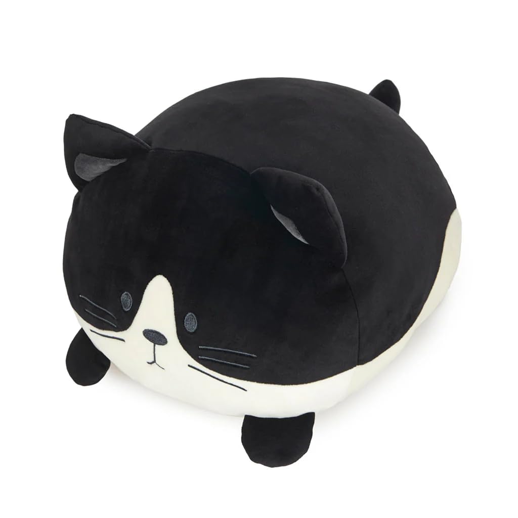 Balvi Cojín Kitty FRAC Color Blanco y Negro Un Peluche de lo más blandito Poliéster 20x33x30 cm