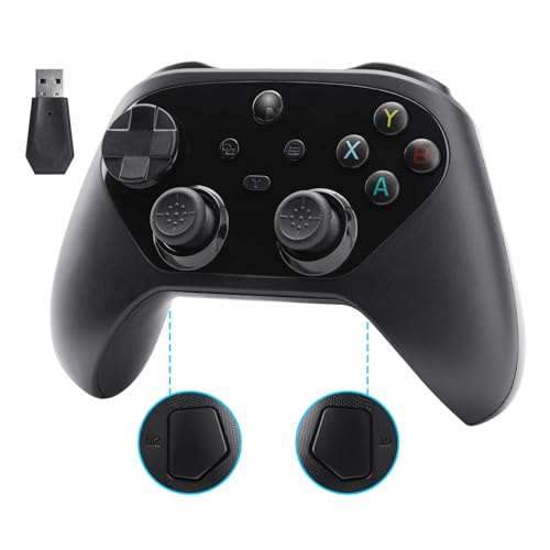 Image of NITHO KARMA Wireless Controller Compatible with Switch, Switch 2, PC, iOS and Android, Gamepad with Hall Effect Triggers and Sticks, Programmable Back Buttons, Turbo, Motion Control and Dual Vibration - Black