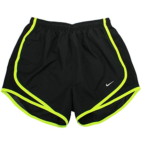 Nike Tempo Track 3.5" Women's Athletic Short (Black/Black/Volt/Matte Silver, Small)