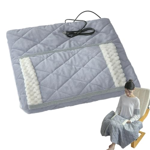 Electric Throw Blanket,Heating Throw Blanket Electric - Soft Fast Warming Winter Cold-Weather Warmer for Desk Chair Sofa Home Car Dorm Bed Travel
