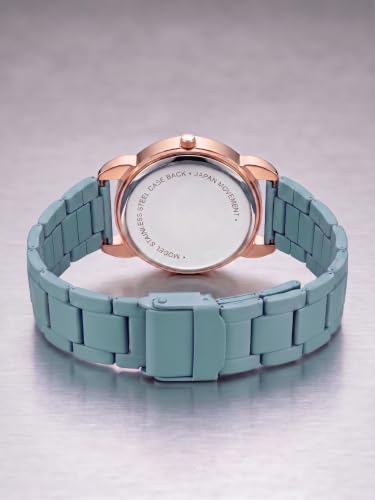 Image of Shocknshop Analog Women Watches Ladies Rose Gold Round Dial Metal Strap Wrist Watch for Woman and Girls -WCH196