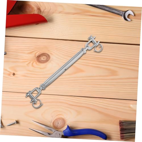 2pcs Turnbuckles de cuerpo cerrado con diseño Quijada y Quijada para tensión de cables de acero inoxidable resistentes a la corrosión para tensar cuerdas y cables miniatura 4