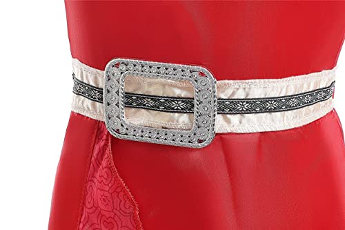 Vestido princesa flamenco rojo para niñas talla 8-10 miniatura 5