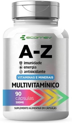 Multivitaminico A-Z Completo 22 Vitaminas E Minerais 90 Cápsulas ...