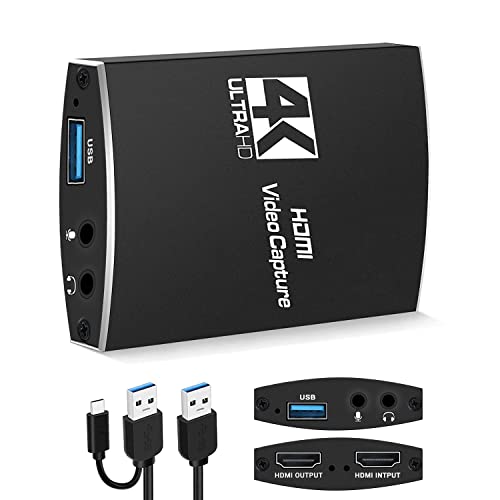 Encuentra la mejor selección de Capturadora gato gaming los preferidos por los clientes. 37 JESWO Capturadora de Video HDMI,4K HDMI a USB 3.0 Video Capture,Capturadora hdmi 1080P @ 60Hz con Entrada de Micrófono de 3.5 mm y Salida de Audio para Windows/Linux/OBS/Edite...