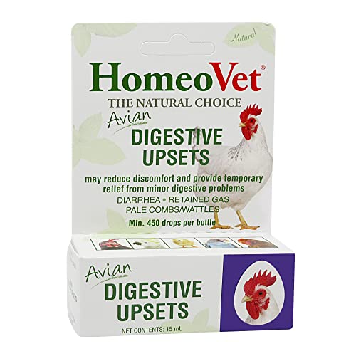 HomeoPet Avian Digestive Upsets, Safe and Natural Digestive Support for Poultry and Pet Birds, Bird Supplement, 15 Milliliters