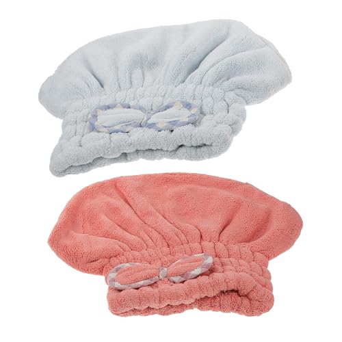 Vaguelly 2Piezas Gorro De Ducha Adorable Tapas para Absorbente y Suave para SPA