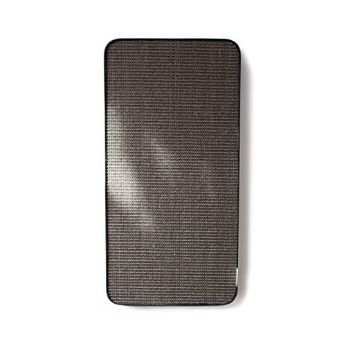 LucyBalu Rascador para gatos, tabla de sisal intercambiable con marco de metal, 60 x 30 cm, color blanco y antracita Cover