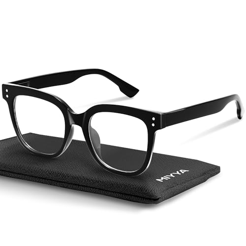 miyya Übergroße Blaulicht-Brille für Damen, modische, Computer-Bildschirm-Brille, nicht verschreibungspflichtige Brille für Frauen