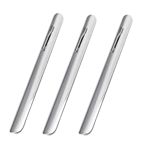 Ramasse Miettes de Table, 3 Pcs Ramasse-Miettes Manuel INOX Courbé, Pratique Ramasse-Miettes de Restaurant pour Serveurs, Accessoires Restaurant Manuel...