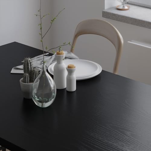 Papier adhésif cuisine lavable VEELIKE aspect bois noir - 5