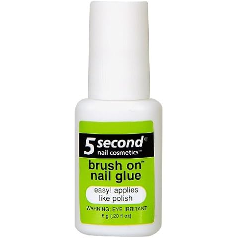 5 Second Nail Brush On Nail Glue, 6-Gram (Pack of 3) Cover