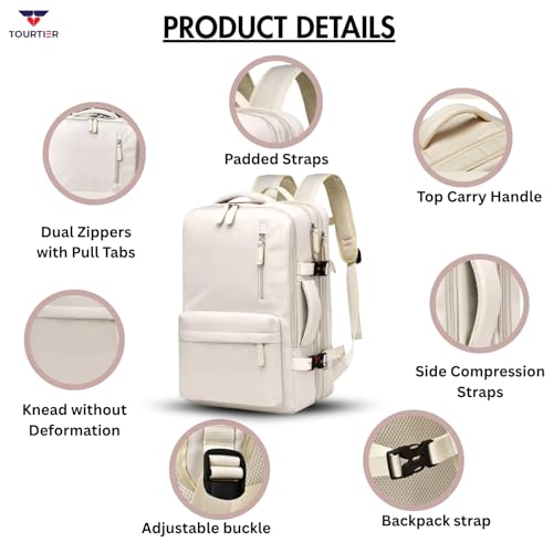 Image of Expandable Laptop Backpack with USB Charging Port, 15.6-Inch Travel & College Bag for Men & Women