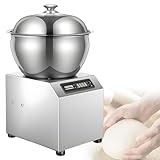 【PUISSANCE FONCTIONNELLE】Ce pétrin professionnel est doté d'un moteur haute puissance (2200 W) et d'une vitesse de rotation de 1400 tr/min pour un pétrissage puissant. De plus, le pétrin à spirale intègre des rotations dans le sens horaire et antihoraire pour simuler le pétrissage manuel, ce qui permet un mélange plus homogène et améliore considérablement l'élasticité et la résistance de la pâte.