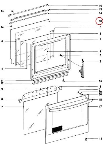 Preisvergleich Produktbild Clean 5146590 Innenscheibe für Backofen Miele