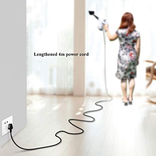 LTLWSH Vaporeta de Limpieza de Mano Portátil Multiusos Vaporizador Limpiador a Vapor con 9 Accesorios para Quitar Manchas en Tapicería de Coche, Hogar, Cocinas, Alfombras, Cristales, Sofá - imagen 6