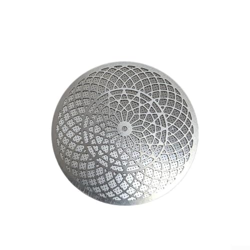 Filet de distribution d'eau secondaire pour café en acier inoxydable, maille filtrante frittée 51/58 mm pour une extraction uniforme, accessoire pour machine à café italienne, argent (58 mm)