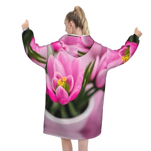 Couverture à capuche surdimensionnée haut de gamme avec finitions douces - 3
