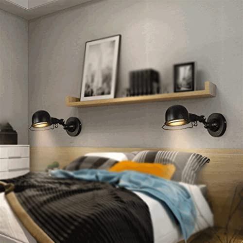 Aplique de pared industrial orientable de metal para comedor y pasillo 4