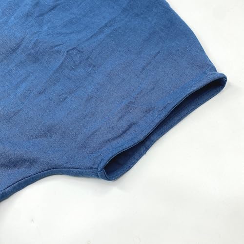 Image of BIRW Cotton Linen Dresses for Women 2025 Summer Casual A Line Flowy Dress Beach Vacation Midi Gauze Dress with Pockets