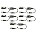 5 Pair 8MP BNC Video Balun Ector, ed Pair Transmitter with AHD CVBS, ABS Housing Balun Transceiver for CCTV rity System