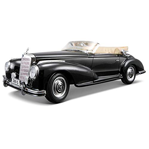 ZY Modelo de Coche de Coches 01:18 Mercedes-Benz Coche Modelo 300S Simulaci�n de aleaci�n de fundici�n a presi�n de joyer�a Juguete Adornos Colecci�n Coche de Deportes de 26x10.7x7.9CM LOLDF1