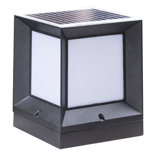 Luminaria exterior con sensor automático y base impermeable para jardín