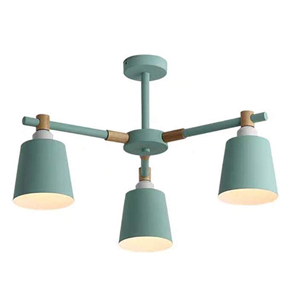 Lustre industriel E27 vert pour illuminer un salon sombre - 8