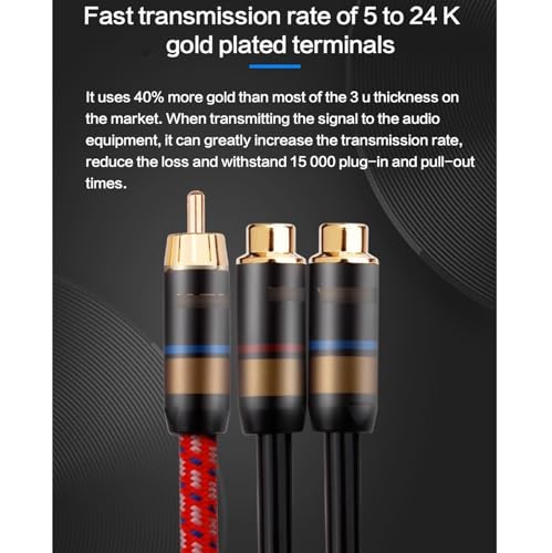 Câble audio Hi-Fi de 0.5m avec blindage anti-interférence