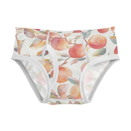 KLL Watercolor Peaches Baby Boys Cotton Underwear Briefs Cute Children Panties