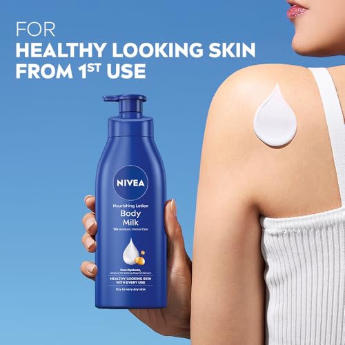 Image of Nivea Nourishing Lotion Body Milk Richly Caring For Very Dry Skin, 400ml