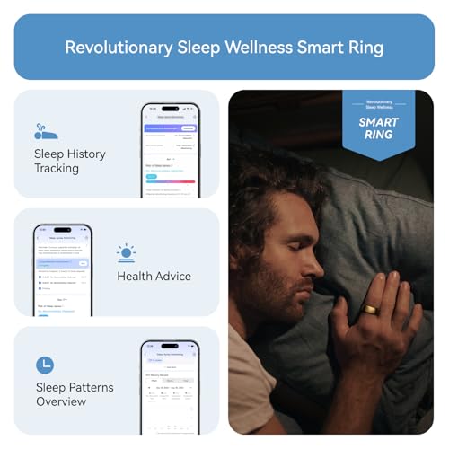 Image of RingConn Gen 2, World's First Smart Ring with Sleep Apnea Monitoring, No APP Subscription, 12-Day Battery Life, Stress /Heart Rate /Women's Health Tracker, Android & iOS Compatible (Rose Gold, Size 6)