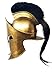 Brass Nautical - King Leonidas Medieval Greek Costume Armor Helmet 300 Movie Armor (Brass Antique) Adult Knight Spartan Metal LARP Helmet