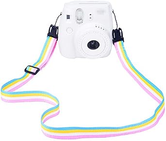 Sunmns Camera Neck Shoulder Strap Compatible with Instax Mini 13 12 11 9 8 90 41 Instant Film Camera, Rainbow
