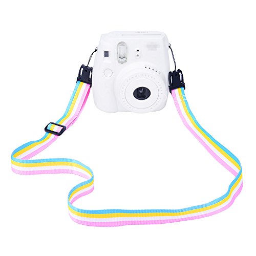Sunmns Camera Neck Shoulder Strap Compatible With Instax Mini 11/ 9/ 8/ 90/ 8+/ 70/ 40 Instant Film Camera, Rainbow #TOP1