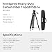 SmallRig FreeSpeed Heavy Duty Carbon Fiber Video Tripod, 73