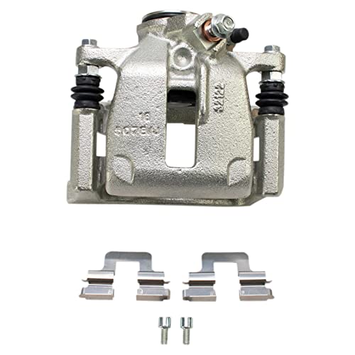 Image of TRQ Rear Brake Caliper Set Zinc Coated Brackets Hardware Compatible with 2015 Audi Q3 Q3 Quattro 2009-2017 Volkswagen CC Passat Tiguan 2018 Tiguan Limited