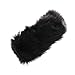 surell - Faux Fox Fur Headband Scarf - Two-in-One Winter Fashion Ear Warmer and Infinity Loop Neckwear- Warm Winter Accessory Luxury Headwear - (Black)