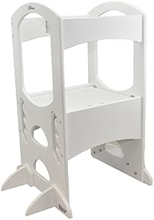 Little Partners’ Kids Learning Tower – Child Kitchen Helper Adjustable Height Step Stool