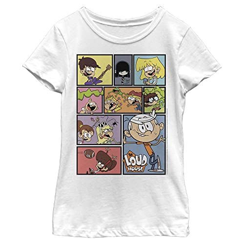 T-shirt Nickelodeon The Loud House mixte enfant avec un motif imprimé collage coloré